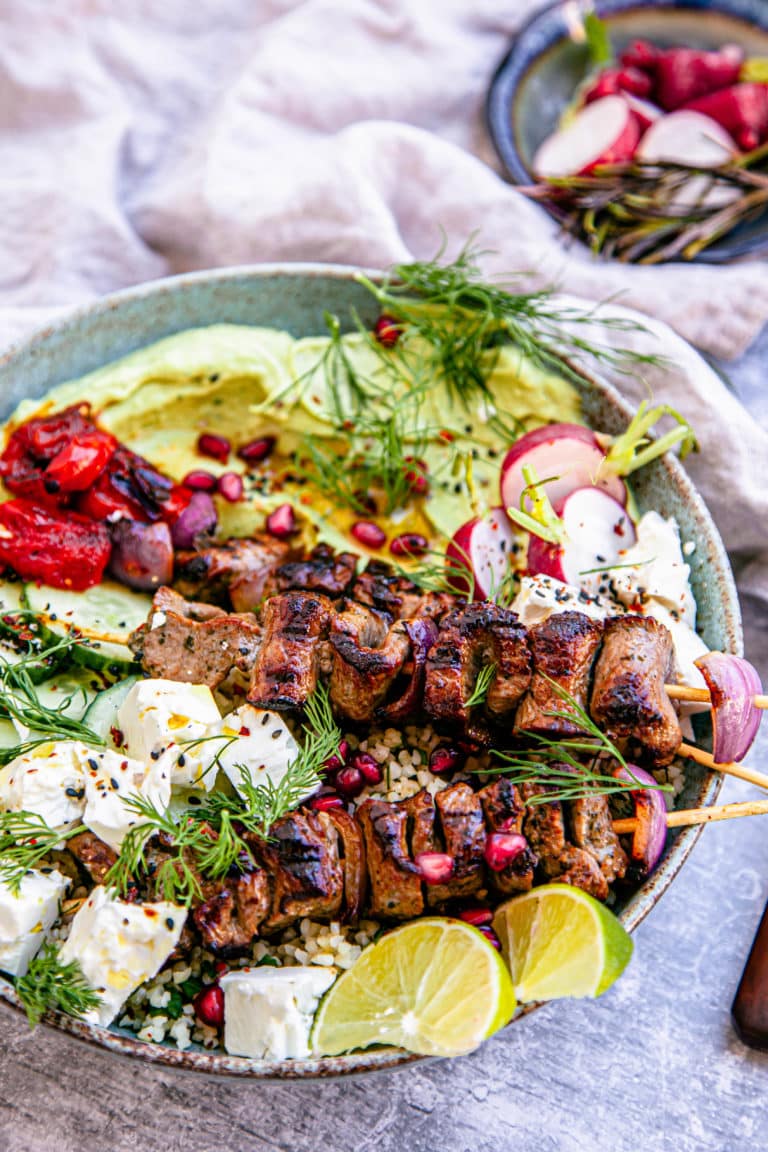 Greek Tahini Lamb Shawarma Bowl